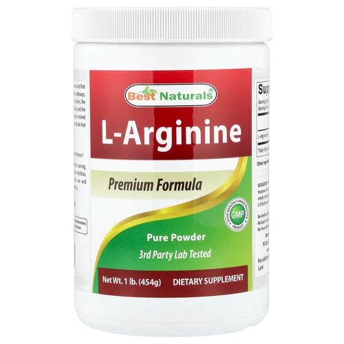 Best Naturals, L-аргинин, 454 г (1 фунт)