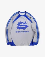 Лонгслив SoWhat? джерси серый / синий