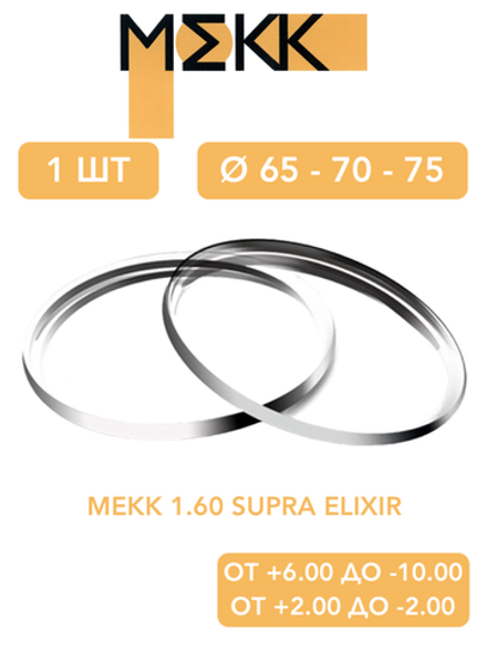 Линза для очков Мekk 1.60 Supra ELIXIR