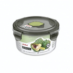 Контейнер для продуктов герметичный с клапаном "brilliant" круглый 0,6л (черный)