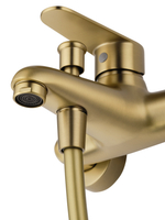 Смеситель для ванны с душем WONZON & WOGHAND ALFA, Брашированное золото (WW-AE3204-BG)