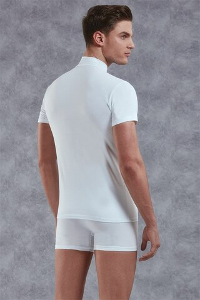 Мужская футболка с воротником-стойкой Doreanse City (Размер: M) (Цвет: белый)