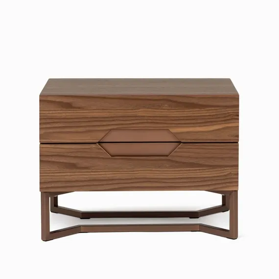 Прикроватная тумба Ambra 60х40 см, шпон ореха