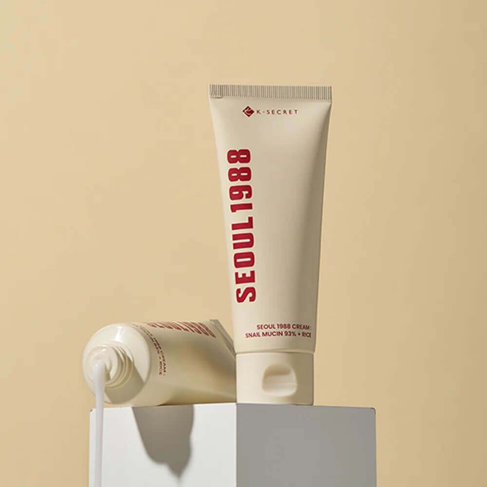 K-SECRET Увлажняющий крем с муцином улитки Seoul 1988 Cream: Snail Mucin 93% + Rice (100 мл)