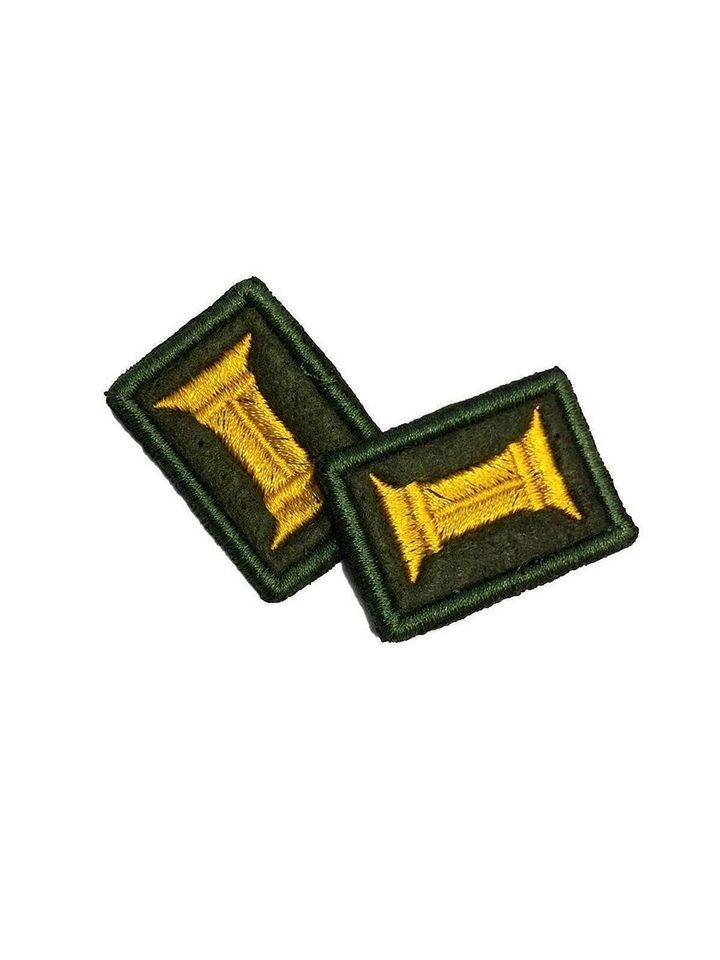 Эмблема петличная вышитая Катушка оливковая