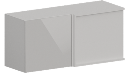 Кухня Модуль ШВУГ 1019 Белый / Белый софт