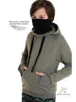 Толстовка Худи без начеса "Ниндзя" с маской "Ninja"