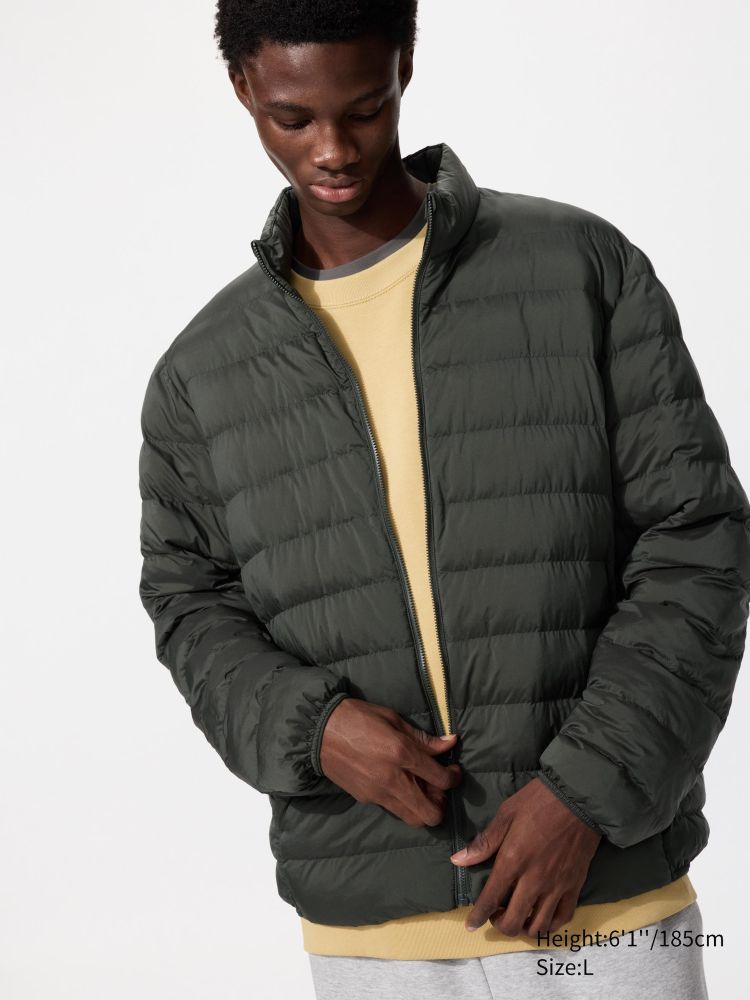 UNIQLO Куртка PUFFERTECH, оливковый