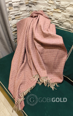 Плед из шерсти Альпаки 170x210 см. - сирень (арт. AGG004)