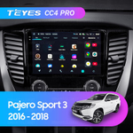 Teyes CC4 Pro 9" для Mitsubishi Pajero Sport 3 2016-2018