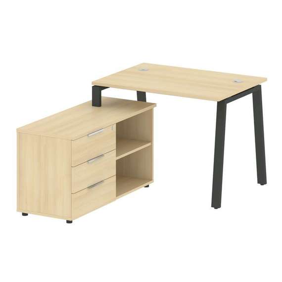 Метал Систем Рабочая станция с тумбой на А-образном м/к БА.РС-СТС-2.1 (L)