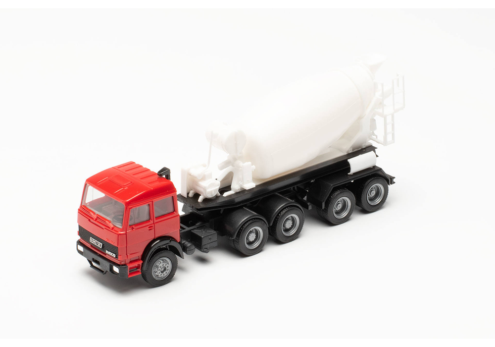 Бетоносмешалка Iveco Unic пп, красный/белый