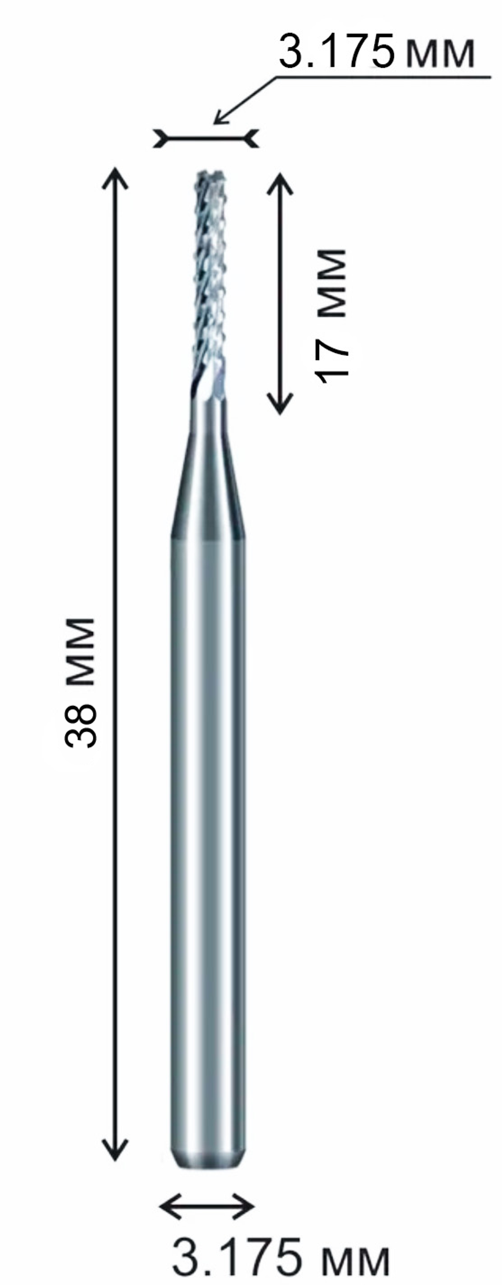 Фреза рашпильная 3.175 х 17