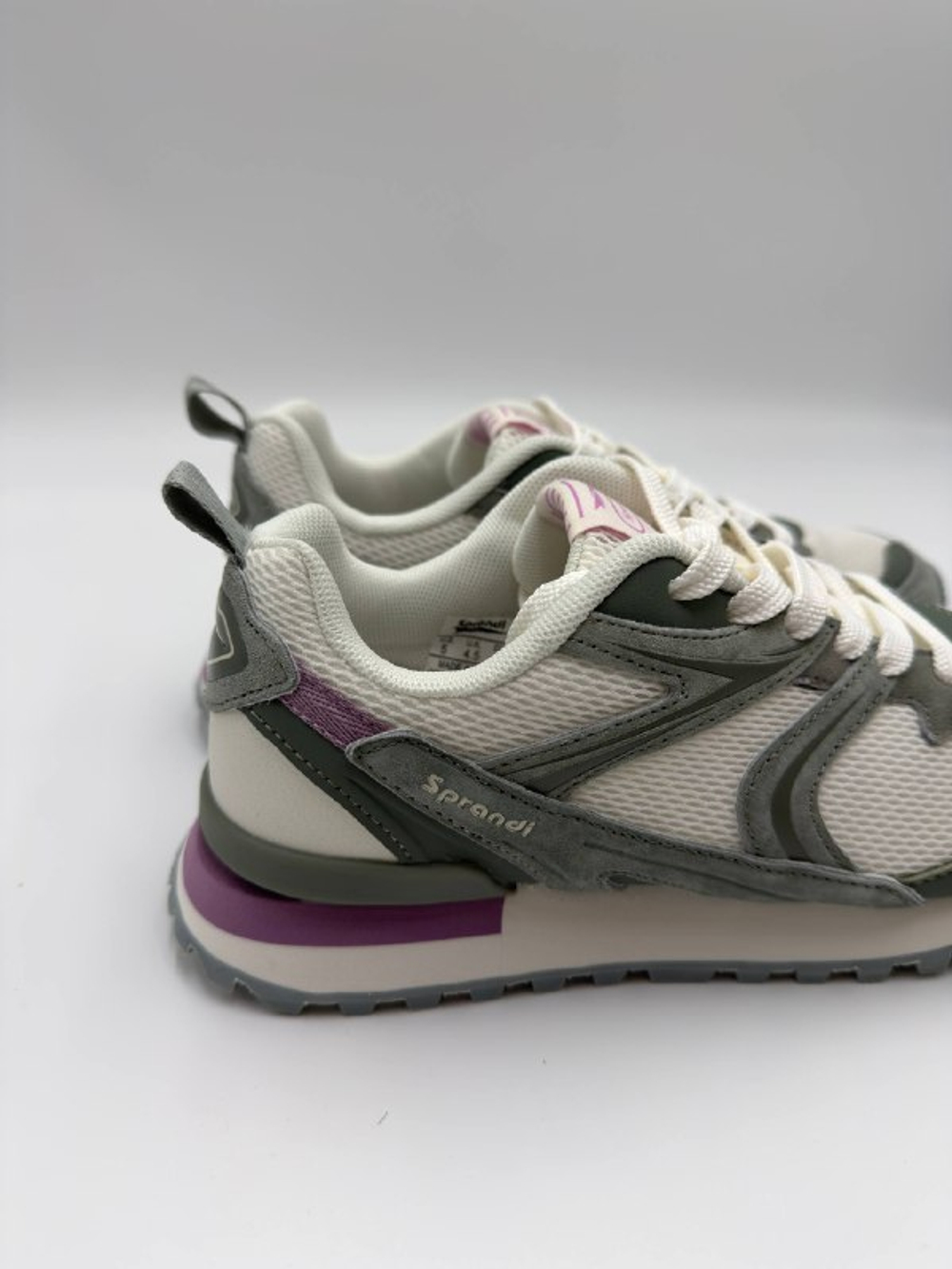 Женские кроссовки цвет "зелёный/фиолетовый/белый" арт. 7W126L25-3