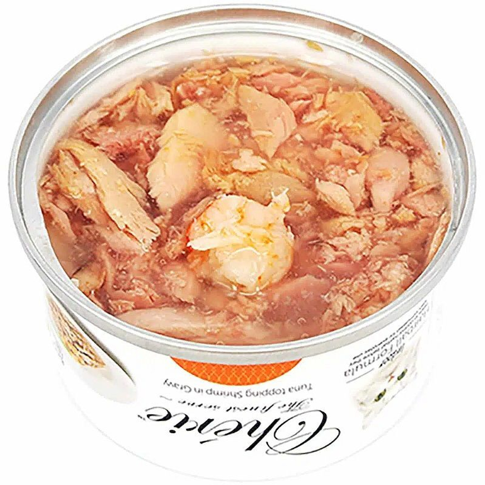 Pettric Cherie Hairball Control ТУНЕЦ С КРЕВЕТКОЙ В ПОДЛИВЕ 80 г