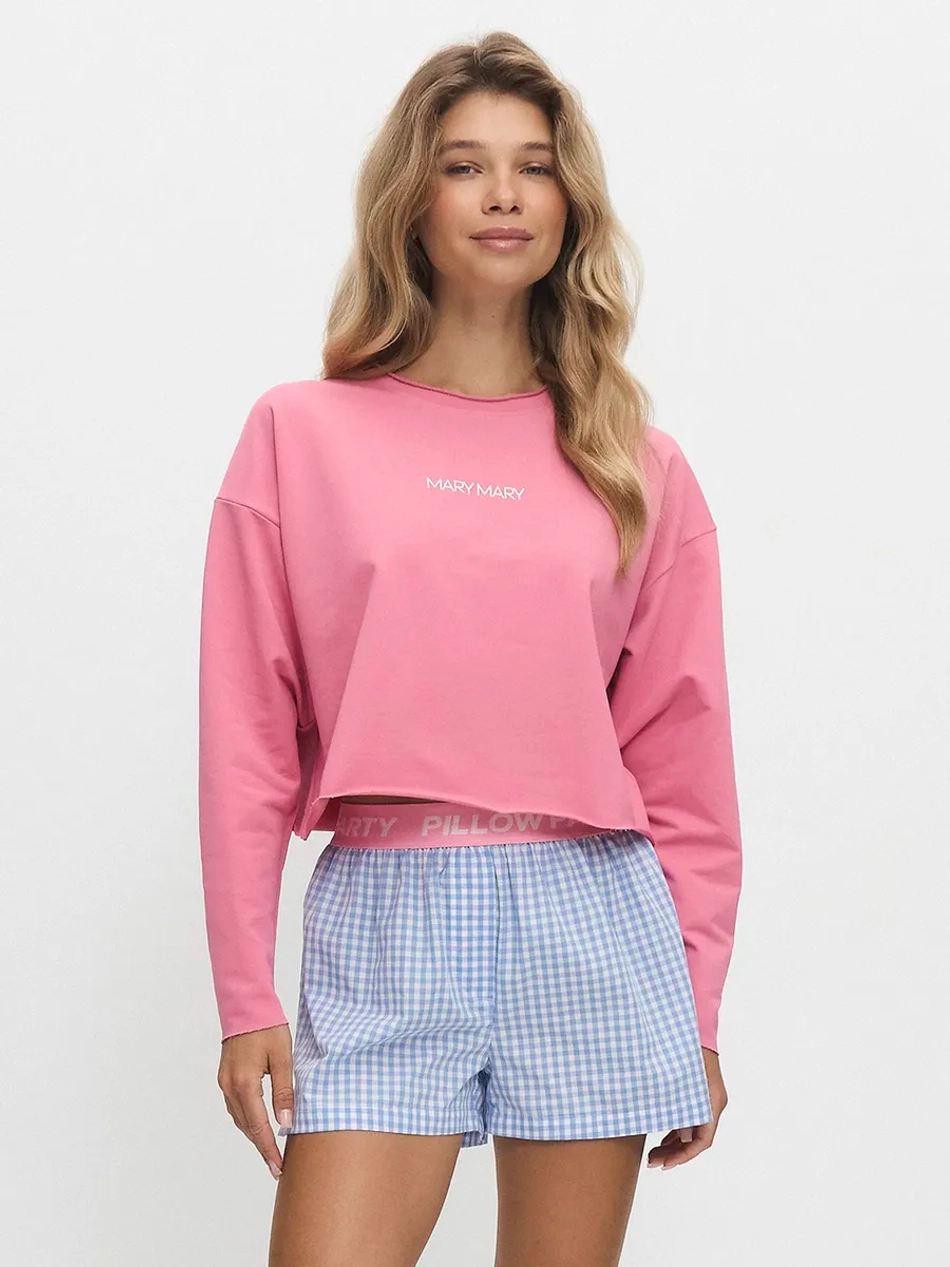 Лонгслив укороченный