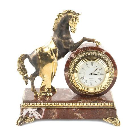 Часы "Конь с попоной" креноид бронза 165х100х185 мм 2200 гр. R119543?
