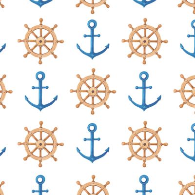 Якорь и штурвал