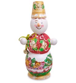 Народные промыслы МР-23/33-B Матрешка 3м «Снеговик» бол.