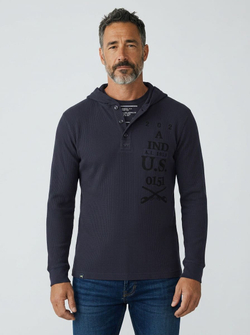 Толстовка Alpha Industries Langdon (т. синяя - r.blue)