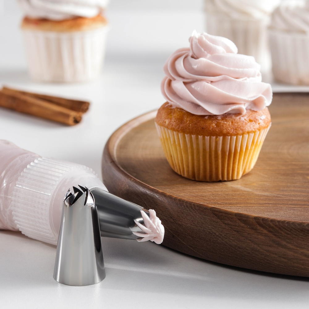 Насадка кондитерская «Закрытая роза», d=3 см, выход 0,9 см, нержавеющая сталь