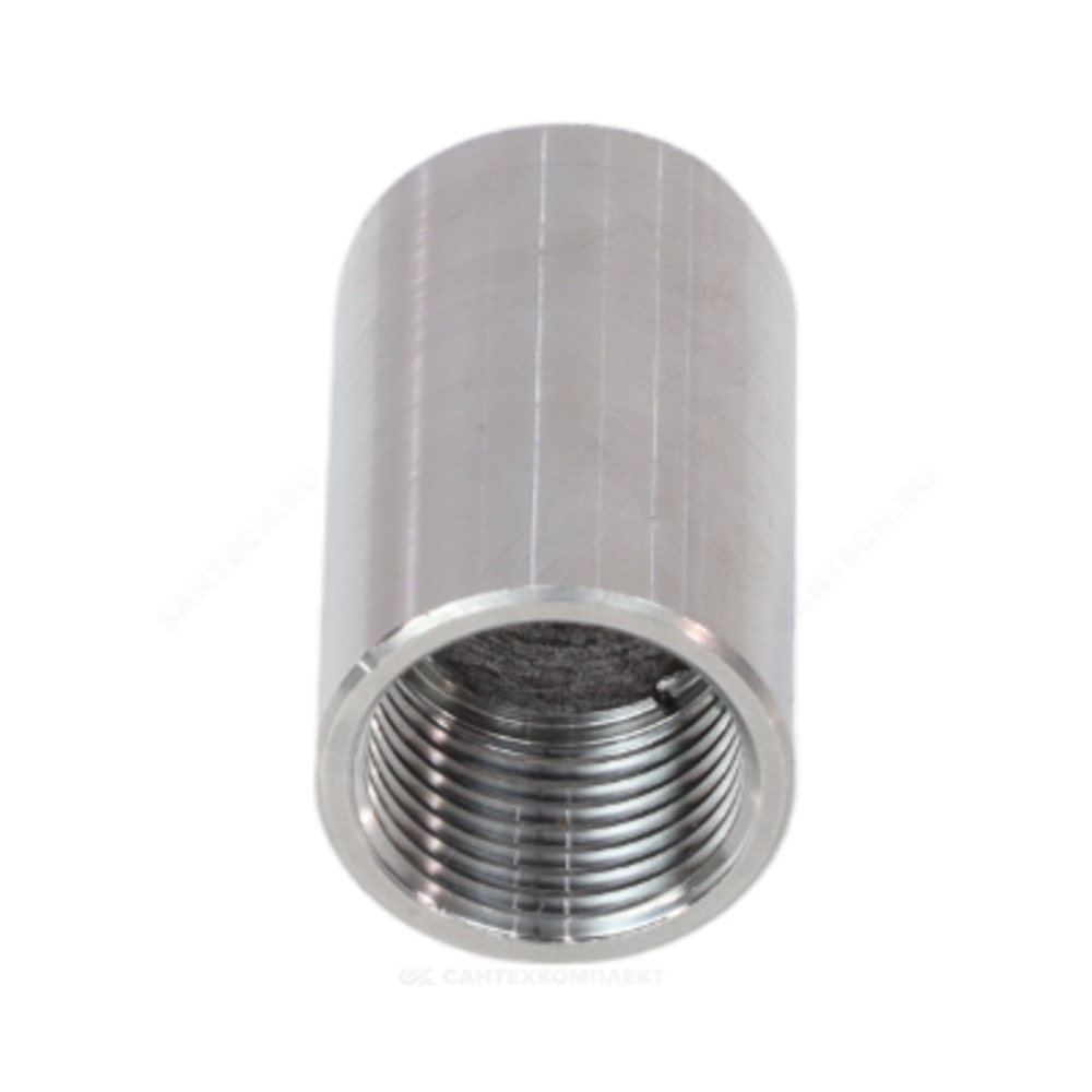 Муфта спринклерная приварная сталь Ду 15 1/2" L=40 мм с фрезеровкой ASTRA