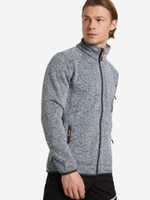 Толстовка флисовая CMP Men's mélange knit-tech heavy fleece, артикул 3H60747N, цвет BLUE INK-STORM-ARANCIO (05MM)