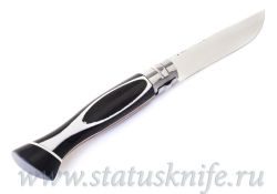 Нож авторский Opinel 08 Mirror Black & White полированный клинокфотография - 4