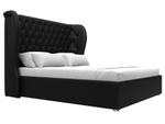 Кровать интерьерная Далия 160, Черный, Экокожа, 28667
