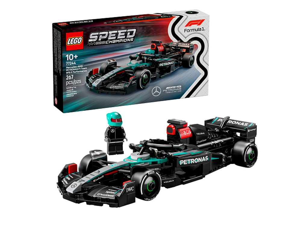 LEGO Speed Champions 77244 «Mercedes-AMG F1 W15» — чемпионатный болид Формулы-1