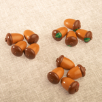 Счетный материал 12 желудей в льняном мешочке, Леснушки