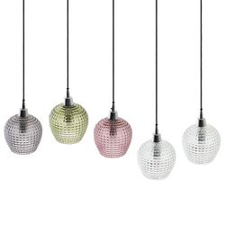 Светильник подвесной каскадный Aurora, 110х18 см, сливовый/зеленый/серый