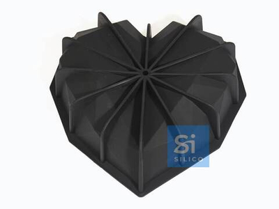 Силиконовая форма "Торт Алмазное сердце" SA2207, Silico, Россия