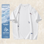 Футболка с короткими рукавами и вышивкой мужской летняя