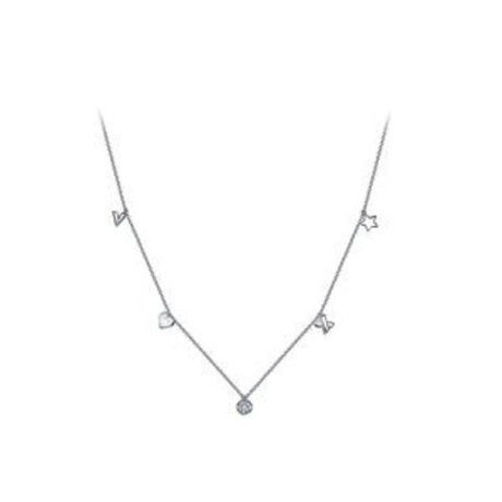 Колье из серебра с фианитами