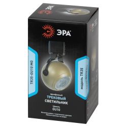 Трековый светильник однофазный ЭРА Round TR35-GU10 MG под лампу GU10 матовое золото | Однофазные светильники под лампу