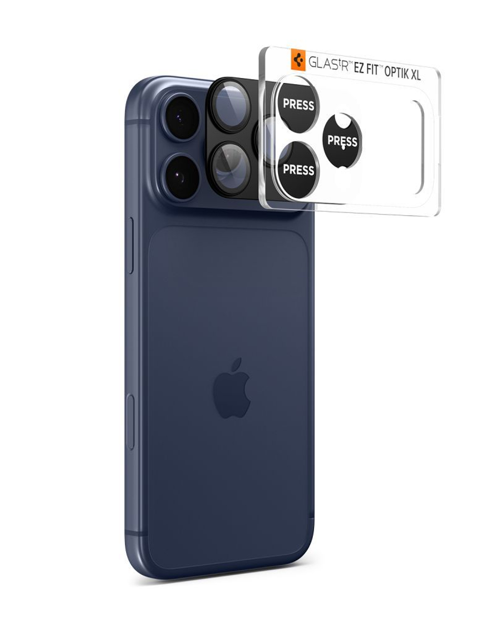 Стекло камеры Spigen optik pro XL GLAS.TR ”EZ FIT” для iPhone 17 PRO MAX BLACK
