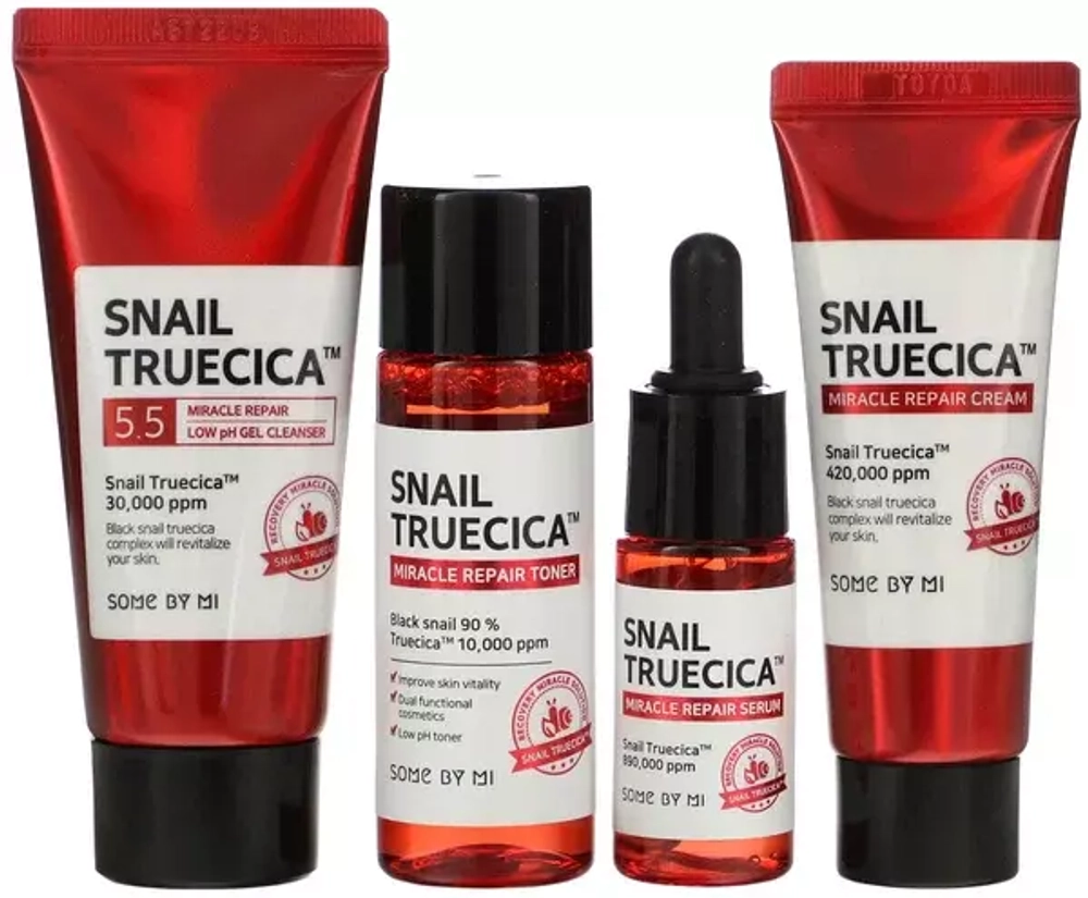 Some By Mi Набор-мини средств с муцином улитки - Snail truecica miracle repair starter kit