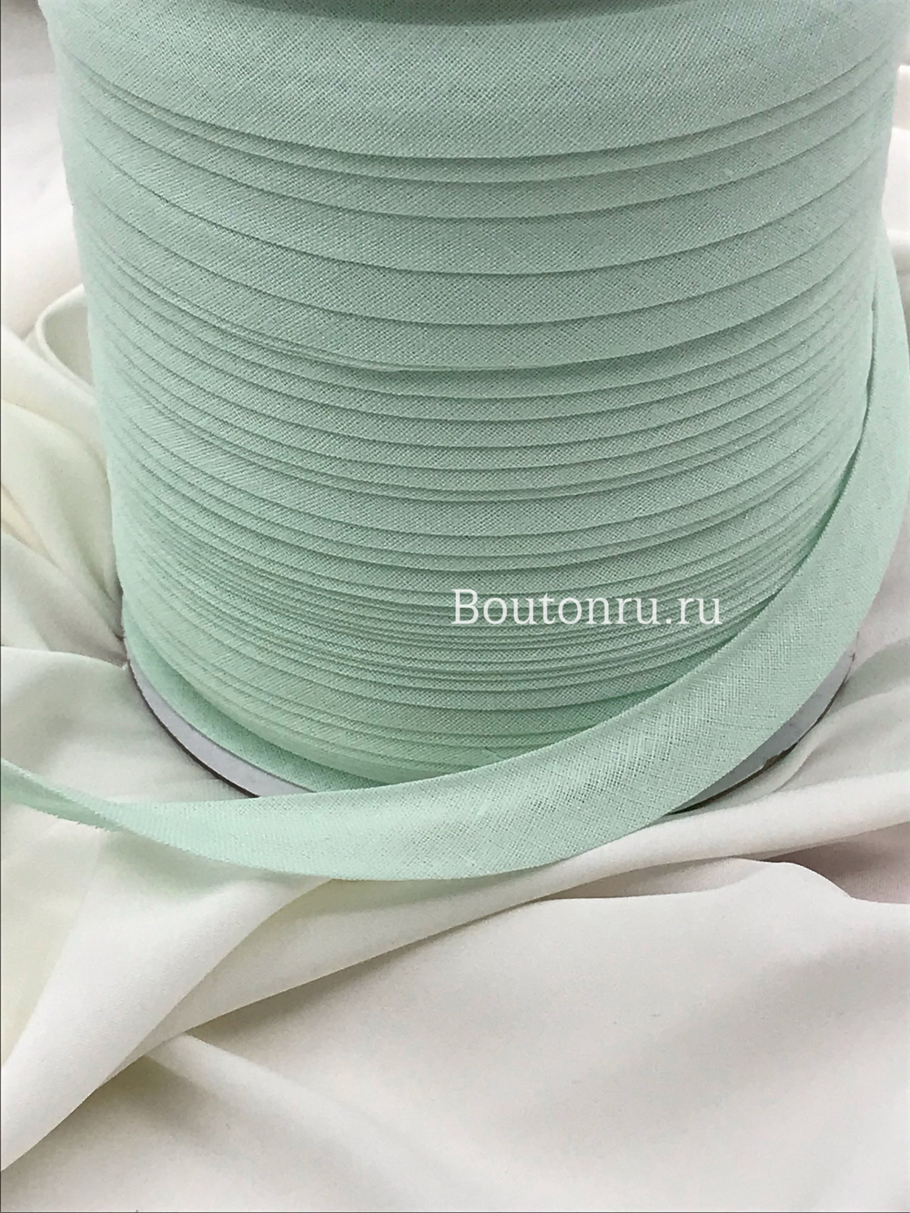 Косая бейка хлопок №182 мятный GAMMA GK-15C 14-15 мм