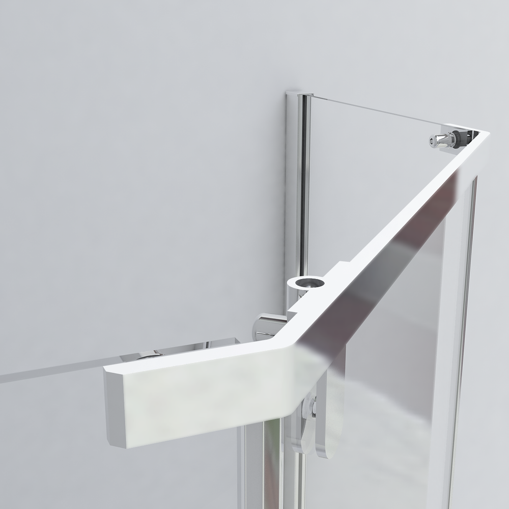 Душевой уголок Stresa VSP-1S100CLG, 1000*1000, брашированное золото, стекло прозрачное