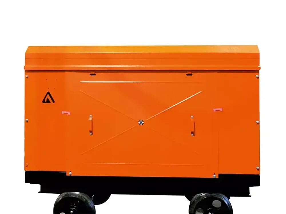 Шахтный винтовой компрессор ЗИФ-ШВ 8,2/0,7 Т 660/380В на скатах взрывозащищённый