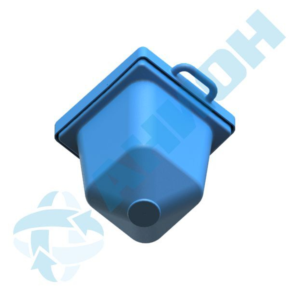 Бункер 60 л Анион 60 л. конусный (550x470x660см;синий) - арт.559505