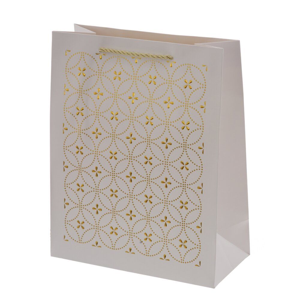 GAEM Пакет подарочный M (бумага 210г/м2, блок 12шт), L26 W12 H32 см, 4в.