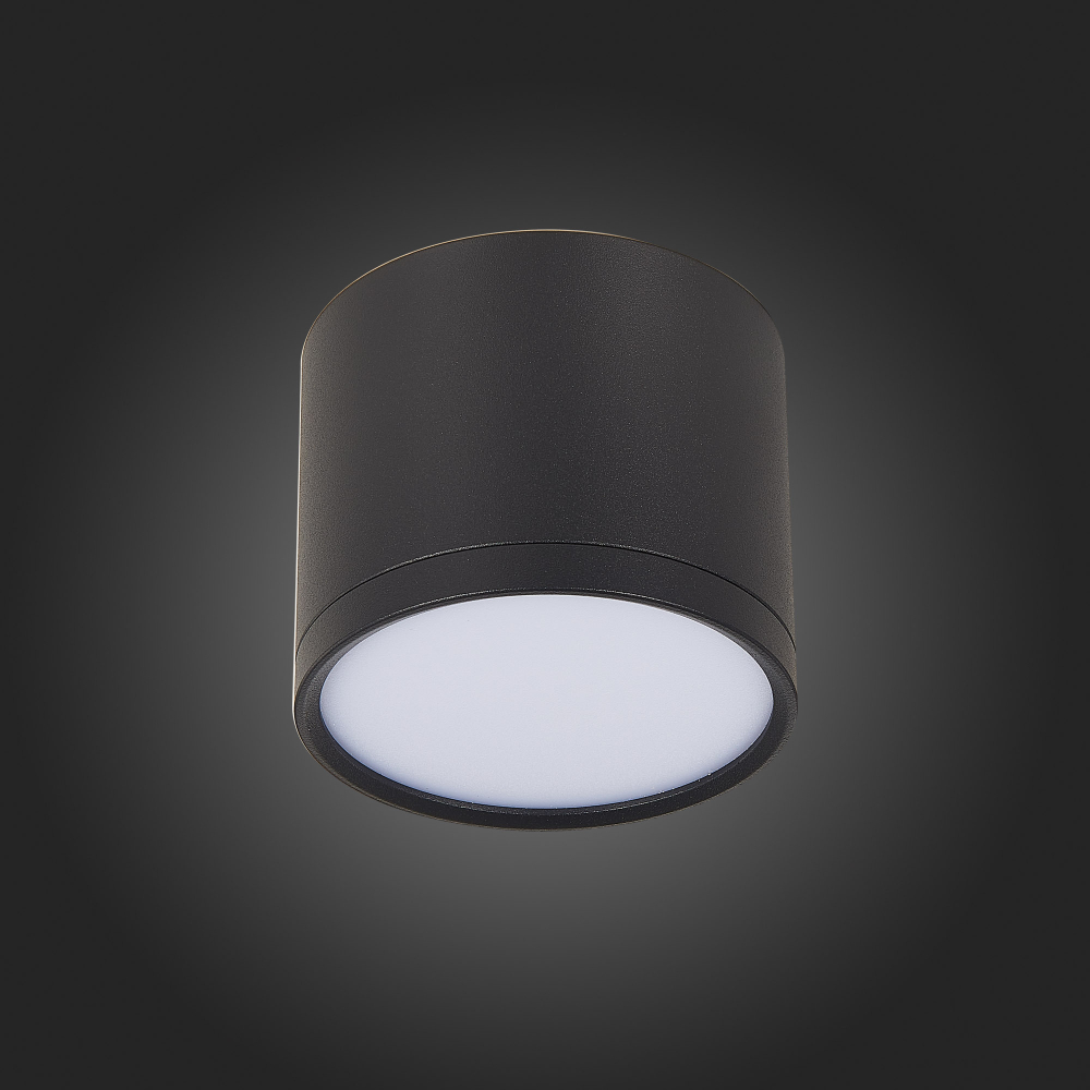 ST113.442.09 Светильник потолочный Черный LED 1*9W 4000K 702Lm Ra&gt;90 120° IP20 D88xH75 170-240V Накладные светильники