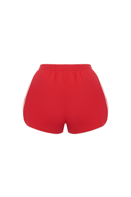 Шорты из футера Красный