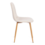 Стул BREEZE (mod. 4724) Велюр/металл , 44 х 53 х 87 см, Light beige (светло-бежевый) HLR1 / натуральный