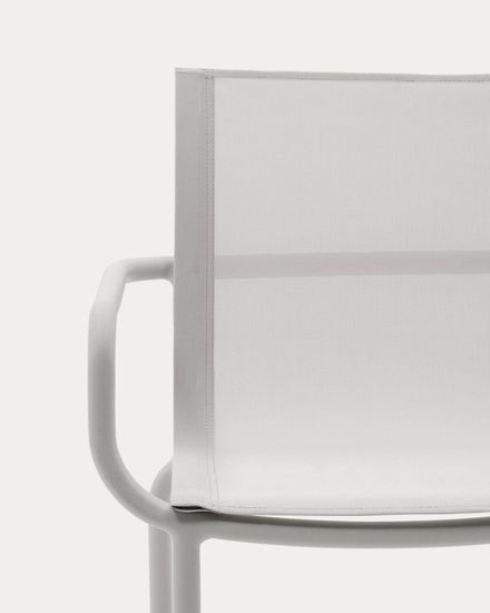 Galdana Штабелируемый садовый стул из белого алюминия Испания La Forma