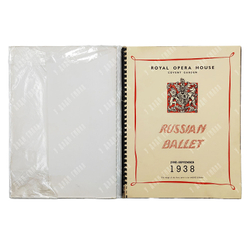 Royal Opera House, Covent Garden. Russian ballet. June – September. Русский балет. 1938.