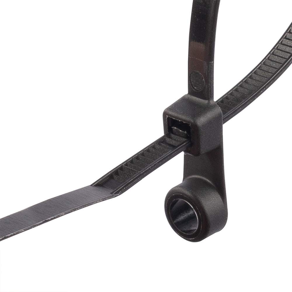 Стяжка нейлоновая КСО 5х220 (черн) (100шт) (Fortisflex)