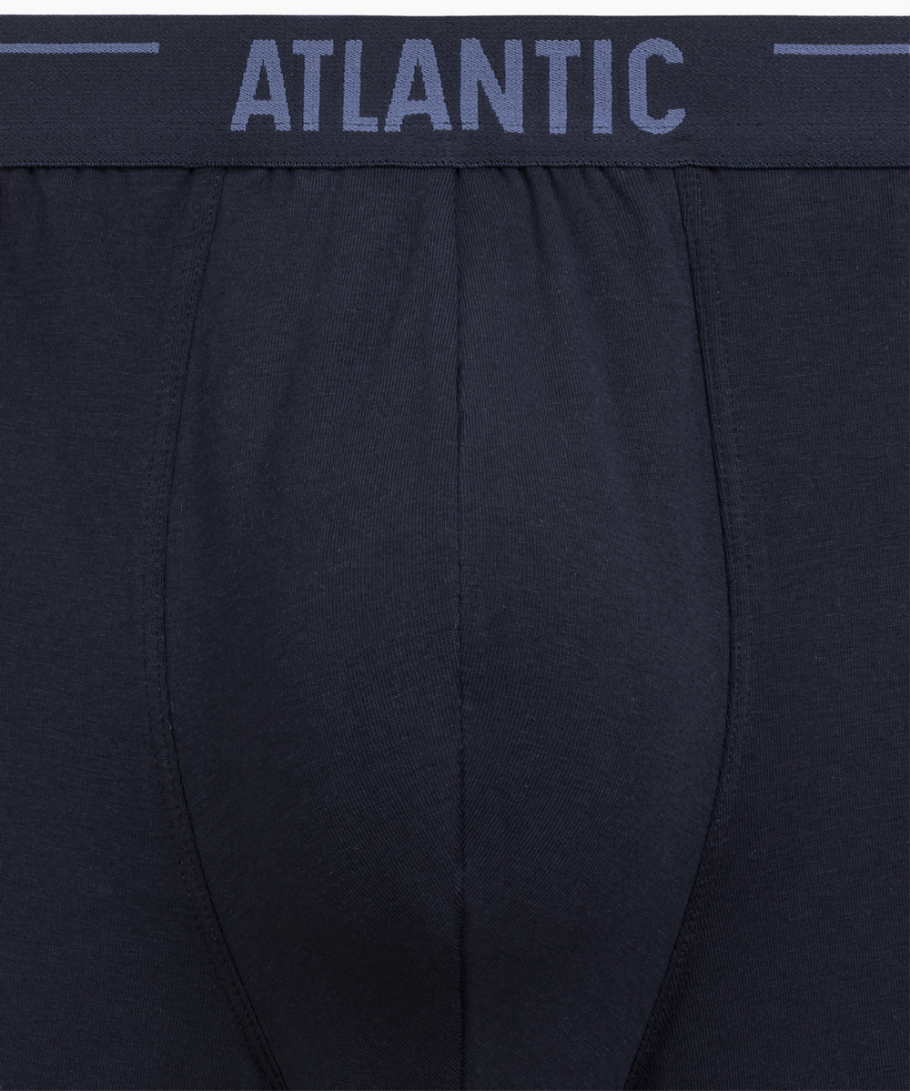 Мужские трусы шорты Atlantic, набор из 5 шт., хлопок, темно-синие, 5SMH-004